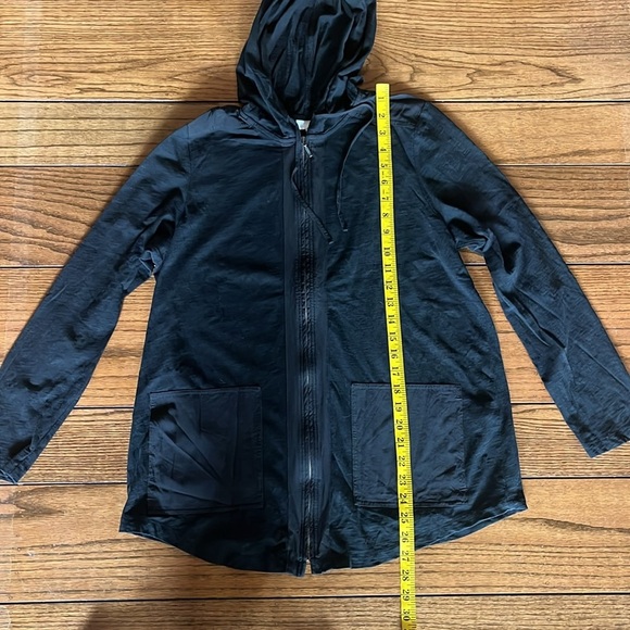 J Jill Black Cotton Zipper Hoodie Size M New Without Tag - Picture 7 of 11